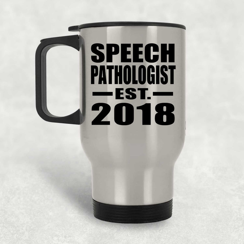 Speech Pathologist Established EST. 2018 - Silver Travel Mug