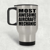 Most Awesome Aircraft Mechanic - Silver Travel Mug