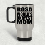 Rosa World's Okayest Mom - Silver Travel Mug