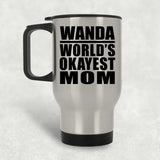 Wanda World's Okayest Mom - Silver Travel Mug