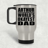 Arthur World's Okayest Dad - Silver Travel Mug
