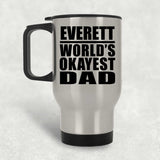 Everett World's Okayest Dad - Silver Travel Mug