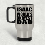 Isaac World's Okayest Dad - Silver Travel Mug