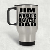 Jim World's Okayest Dad - Silver Travel Mug