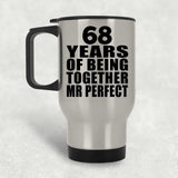 68th Anniversary 68 Years Of Being Mr Perfect - Silver Travel Mug