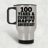Happy 100th Anniversary 100 Years & Counting - Silver Travel Mug