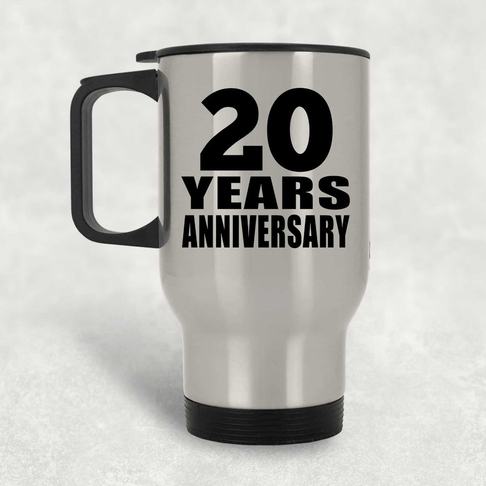 20th Anniversary 20 Years - Silver Travel Mug