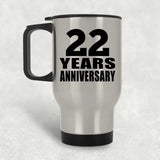 22nd Anniversary 22 Years - Silver Travel Mug