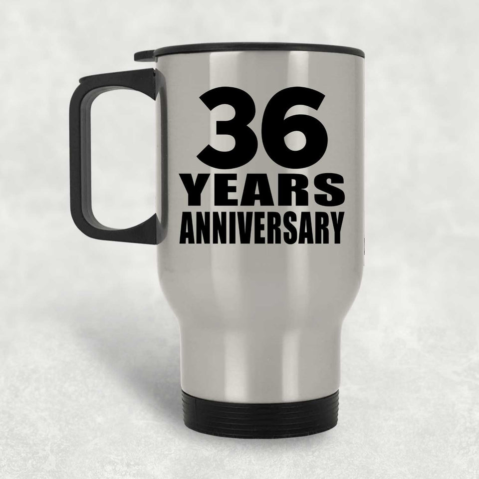 36th Anniversary 36 Years - Silver Travel Mug