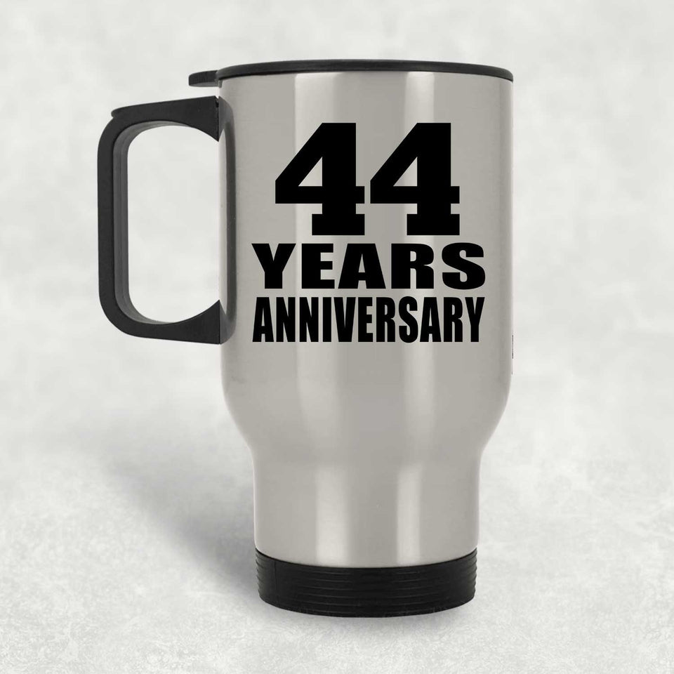44th Anniversary 44 Years - Silver Travel Mug