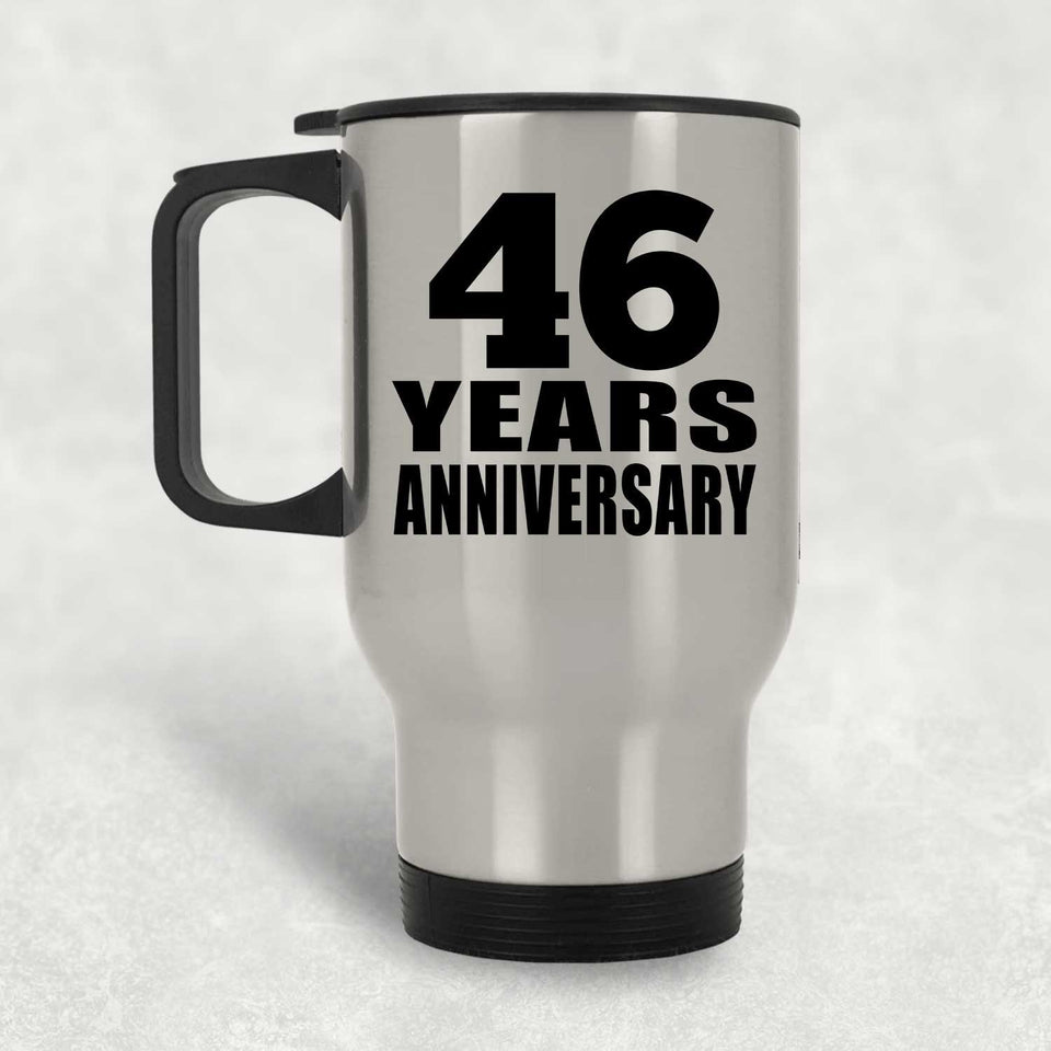 46th Anniversary 46 Years - Silver Travel Mug