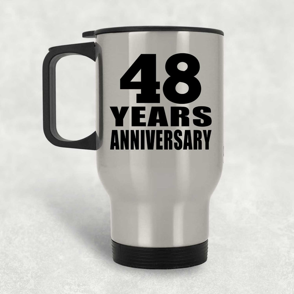 48th Anniversary 48 Years - Silver Travel Mug