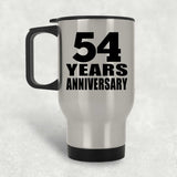 54th Anniversary 54 Years - Silver Travel Mug