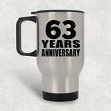 63rd Anniversary 63 Years - Silver Travel Mug