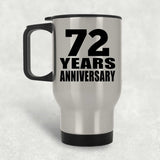 72nd Anniversary 72 Years - Silver Travel Mug