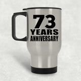 73rd Anniversary 73 Years - Silver Travel Mug