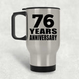76th Anniversary 76 Years - Silver Travel Mug