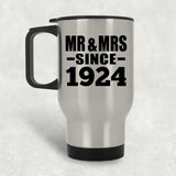 100th Anniversary Mr & Mrs Since 1924 - Silver Travel Mug