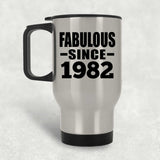 42nd Birthday Fabulous Since 1982 - Silver Travel Mug