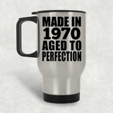 54th Birthday Made In 1970 Aged to Perfection - Silver Travel Mug