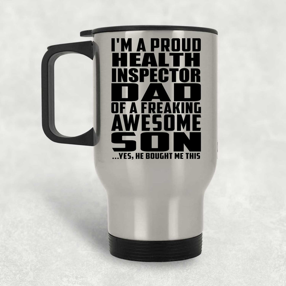Proud Health Inspector Dad Of Awesome Son - Travel Mug
