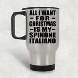 All I Want For Christmas Is My Spinone Italiano - Silver Travel Mug