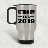 Mother In Law Established EST. 2019 - Silver Travel Mug