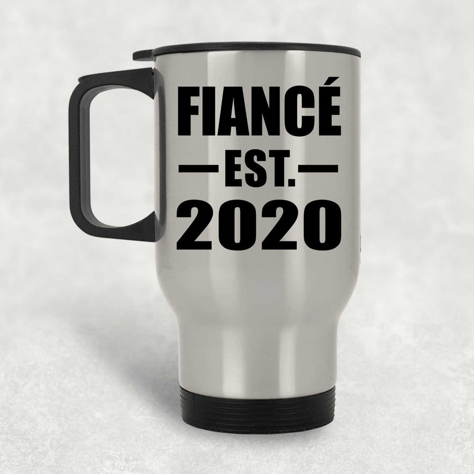 Fiance Established EST. 2020 - Silver Travel Mug