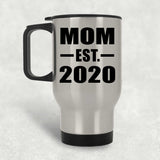 Mom Established EST. 2020 - Silver Travel Mug