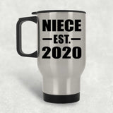 Niece Established EST. 2020 - Silver Travel Mug