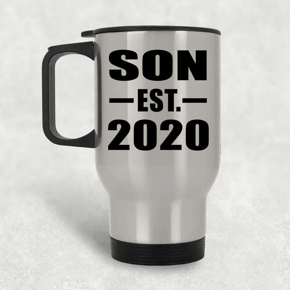 Son Established EST. 2020 - Silver Travel Mug
