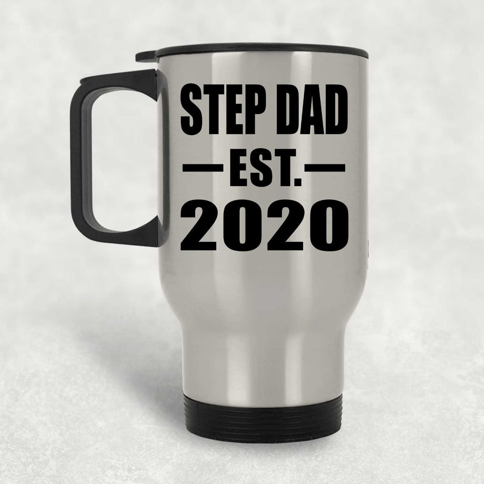 Step Dad Established EST. 2020 - Silver Travel Mug