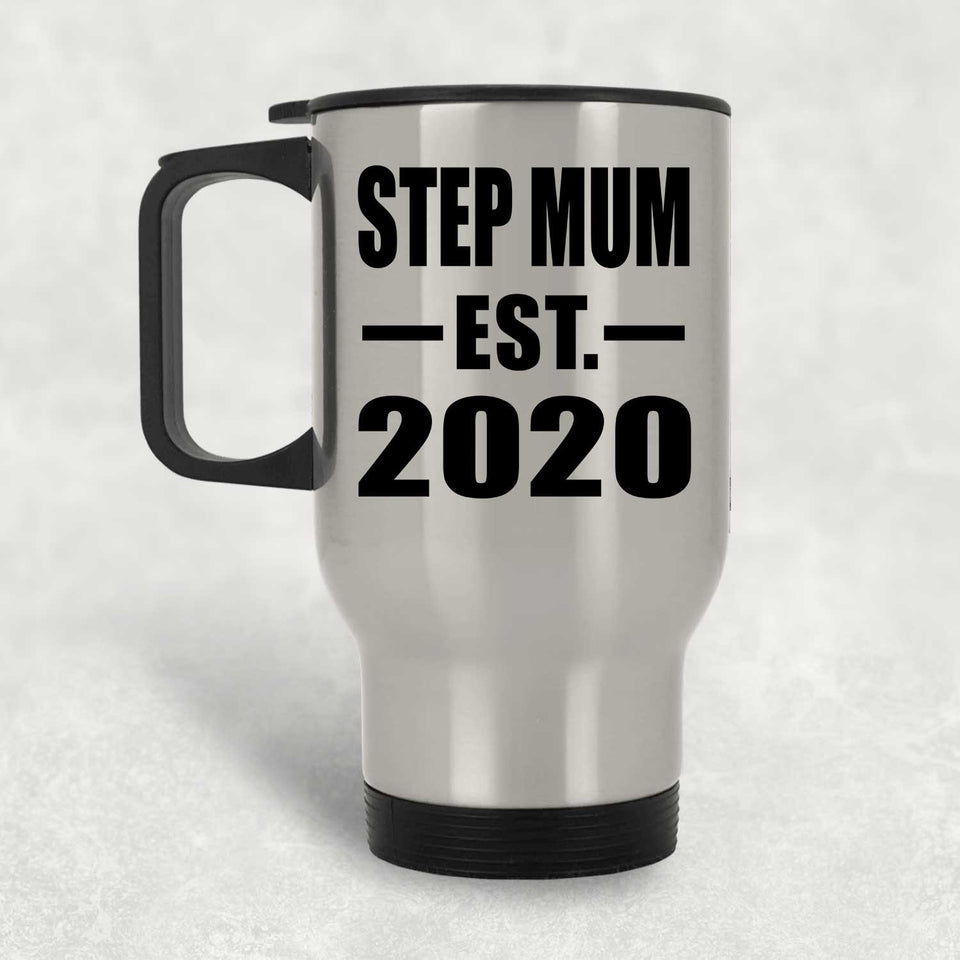 Step Mum Established EST. 2020 - Silver Travel Mug