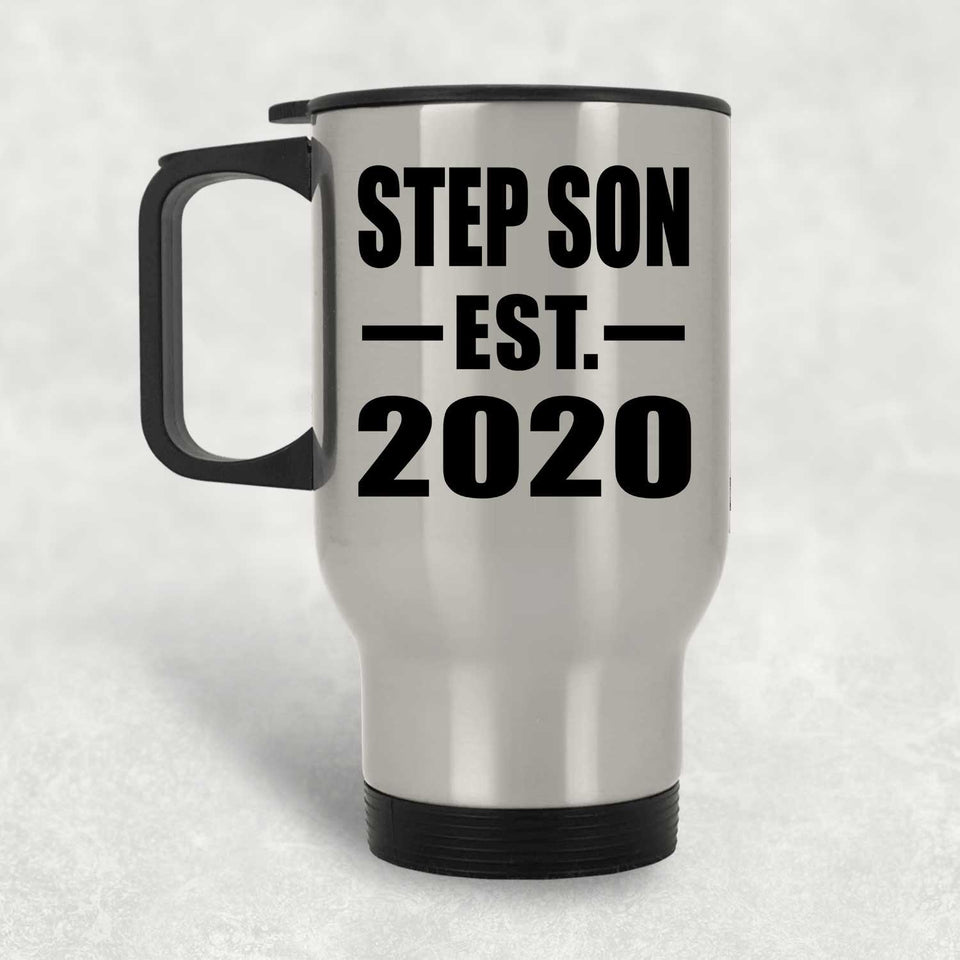 Step Son Established EST. 2020 - Silver Travel Mug
