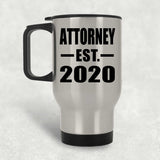 Attorney Established EST. 2020 - Silver Travel Mug
