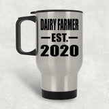 Dairy Farmer Established EST. 2020 - Silver Travel Mug
