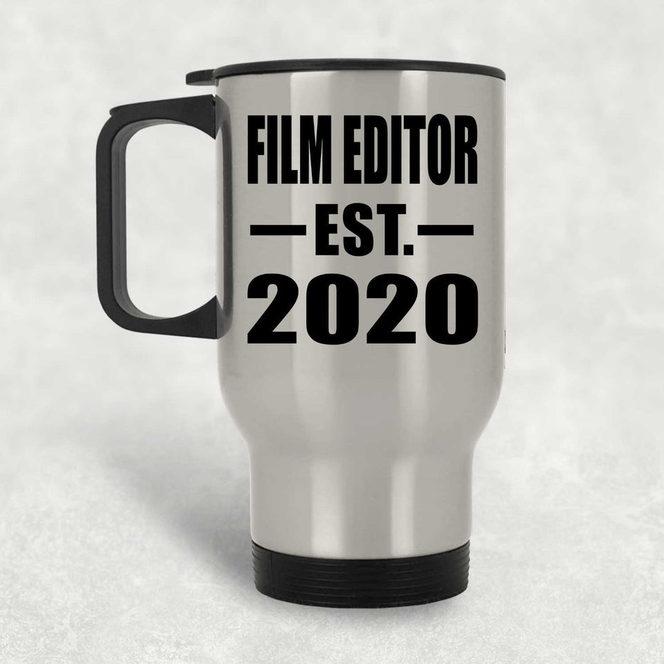 Film Editor Established EST. 2020 - Silver Travel Mug