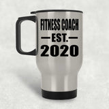 Fitness Coach Established EST. 2020 - Silver Travel Mug