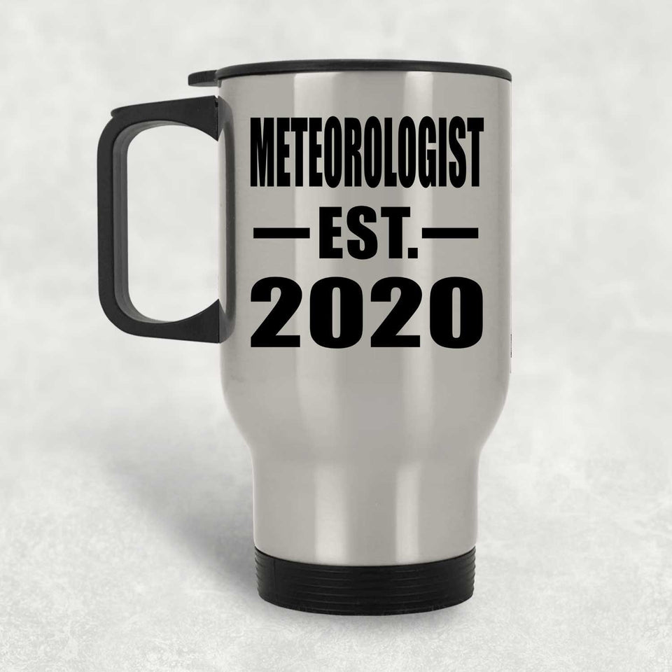 Meteorologist Established EST. 2020 - Silver Travel Mug