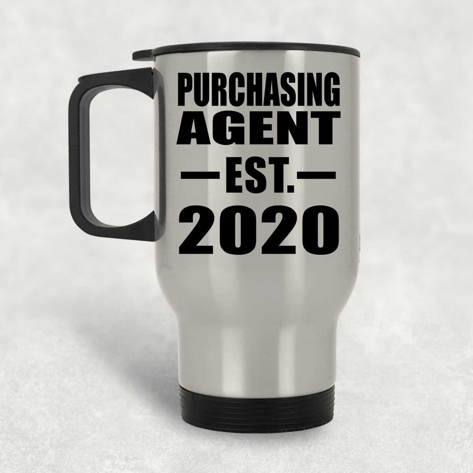 Purchasing Agent Established EST. 2020 - Silver Travel Mug