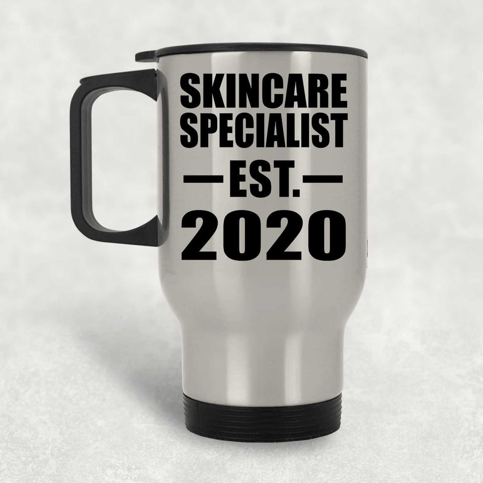 Skincare Specialist Established EST. 2020 - Silver Travel Mug