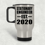 Stationary Engineer Established EST. 2020 - Silver Travel Mug