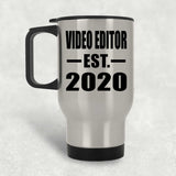 Video Editor Established EST. 2020 - Silver Travel Mug