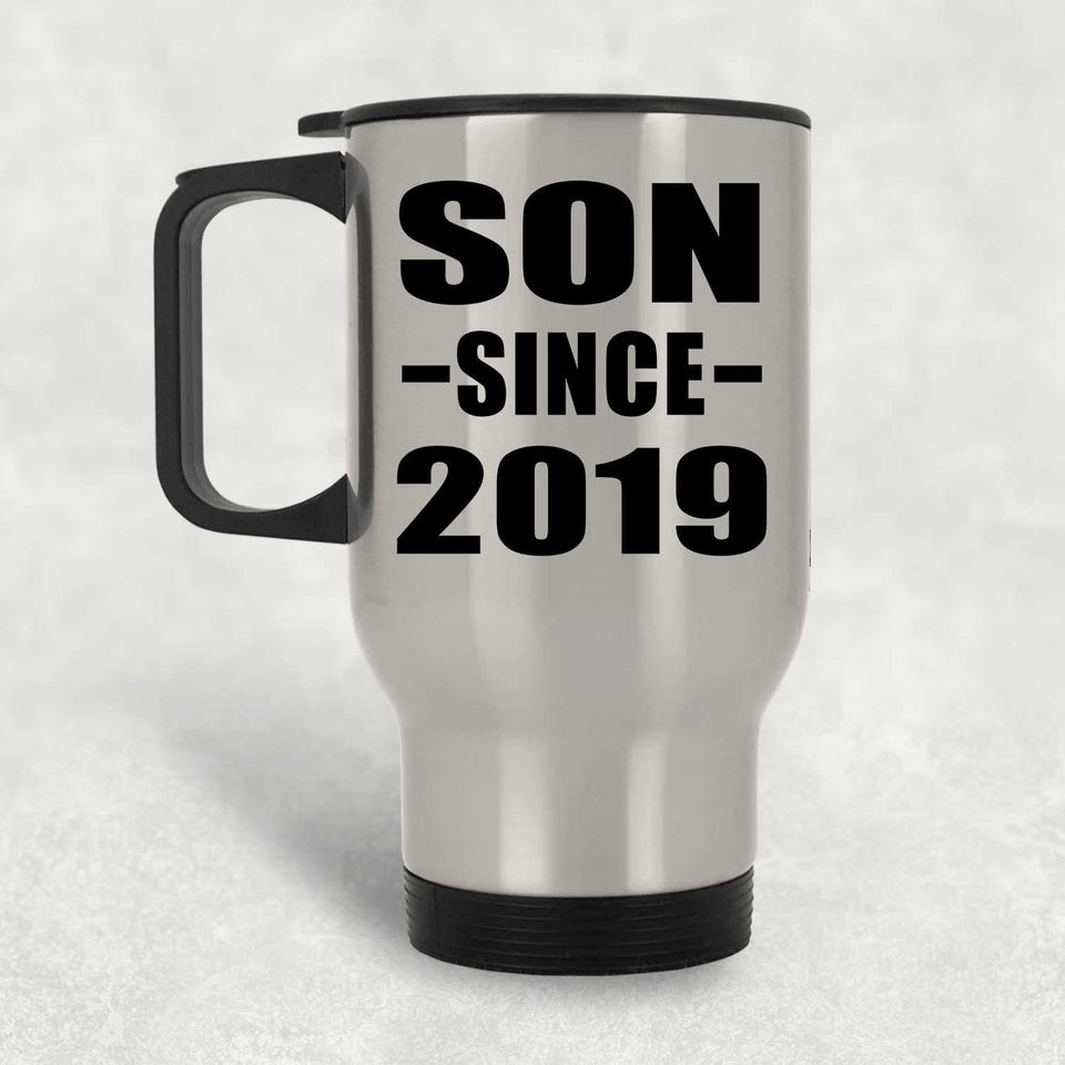 Son Since 2019 - Silver Travel Mug