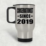 Conservationist Since 2019 - Silver Travel Mug