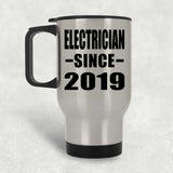 Electrician Since 2019 - Silver Travel Mug