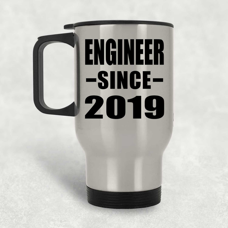Engineer Since 2019 - Silver Travel Mug