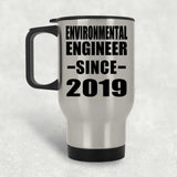 Environmental Engineer Since 2019 - Silver Travel Mug