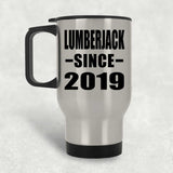 Lumberjack Since 2019 - Silver Travel Mug