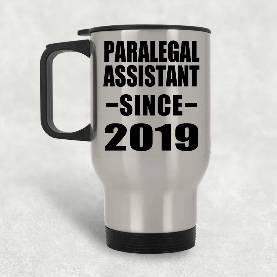 Paralegal Assistant Since 2019 - Silver Travel Mug